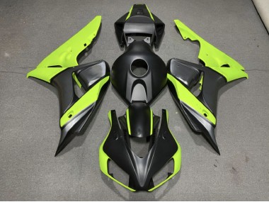 06-07 Matte Grey Black and Green CBR1000RR Fairings