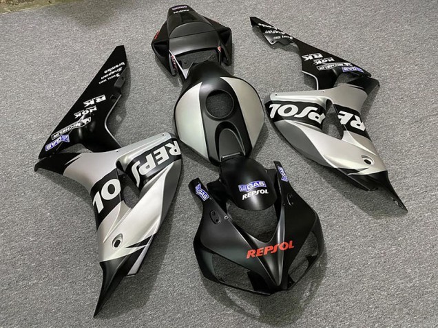 06-07 Matte Silver Repsol CBR1000RR Fairings 06-07 Matte Silver Repsol CBR1000RR Fairings
