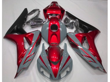 06-07 Nardo Grey and Red CBR1000RR Fairings