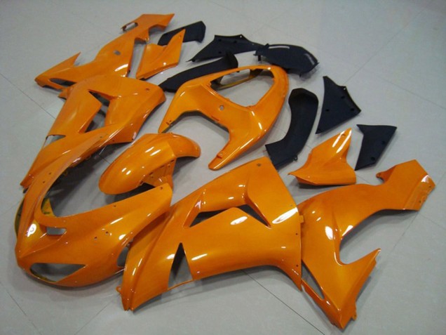 06-07 Orange Plain ZX10R Fairings 06-07 Orange Plain ZX10R Fairings