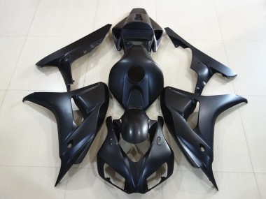 06-07 Plain Matte Black CBR1000RR Fairings