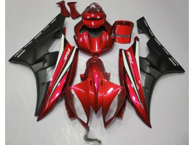 06-07 Red Black and White R6 Fairings