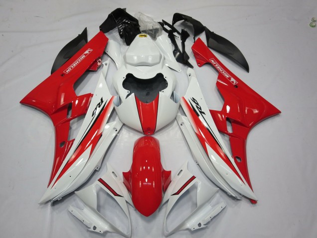 06-07 Red White OEM Style R6 Fairings 06-07 Red White OEM Style R6 Fairings