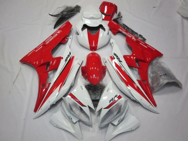 06-07 Red White Style Design R6 Fairings