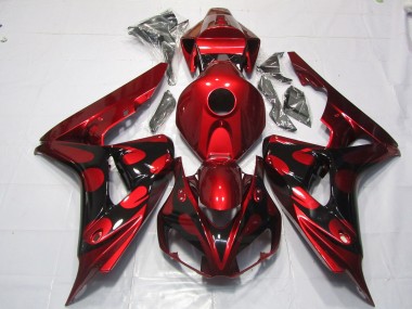 06-07 Red and Black Candy CBR1000RR Fairings