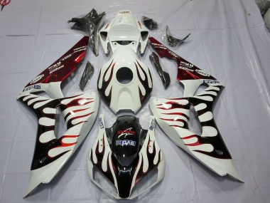 06-07 Red and Black Flame CBR1000RR Fairings