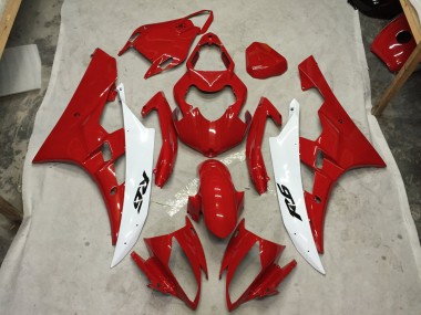 06-07 Red and White C2W R6 Fairings