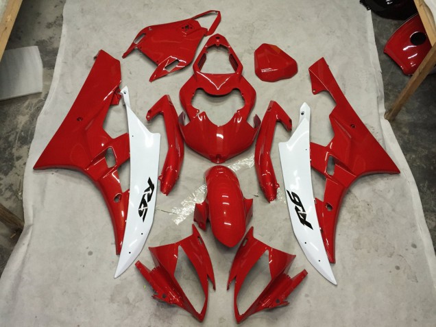 06-07 Red and White C2W R6 Fairings 06-07 Red and White C2W R6 Fairings
