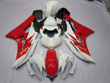 06-07 Red and White R6 Fairings
