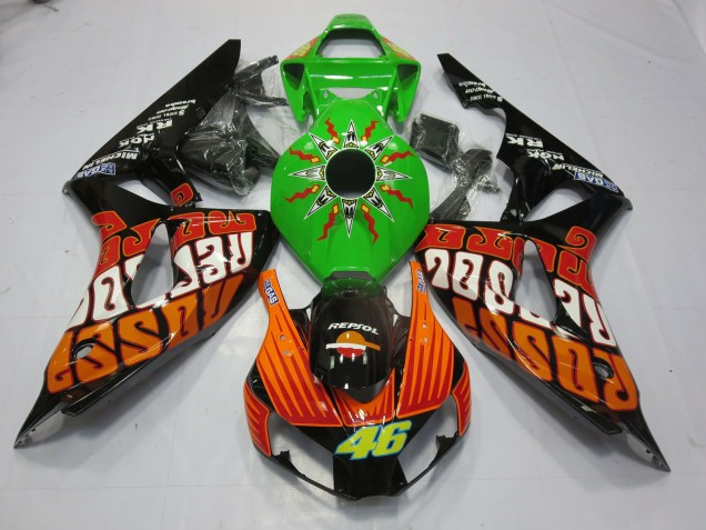 06-07 Rossi Lime CBR1000RR Fairings 06-07 Rossi Lime CBR1000RR Fairings