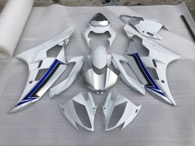 06-07 Silver and Blue R6 Fairings