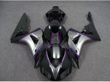 06-07 Silver with Dark Purple Pin Stripe CBR1000RR Fairings
