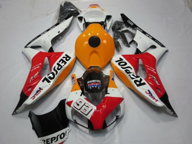 06-07 White Repsol 93 CBR1000RR Fairings