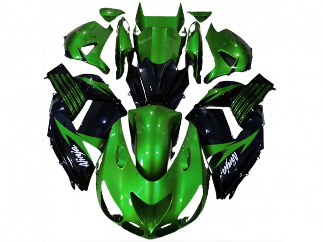 06-11 Gloss Green and Black ZX14R Fairings 06-11 Gloss Green and Black ZX14R Fairings
