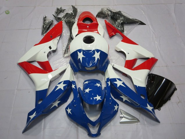 07-08 American Flag CBR600RR Fairings 07-08 American Flag CBR600RR Fairings