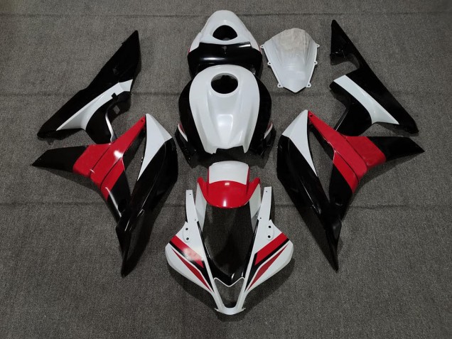 07-08 Black White and Red CBR600RR Fairings 07-08 Black White and Red CBR600RR Fairings