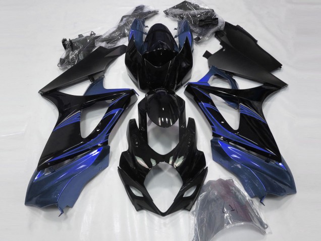 07-08 Blue and Gloss Black GSXR 1000 Fairings 07-08 Blue and Gloss Black GSXR 1000 Fairings