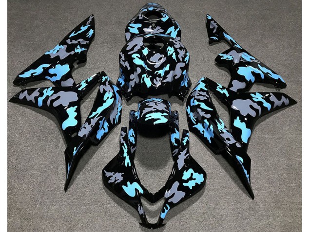 07-08 Custom Camo Blue CBR600RR Fairings 07-08 Custom Camo Blue CBR600RR Fairings