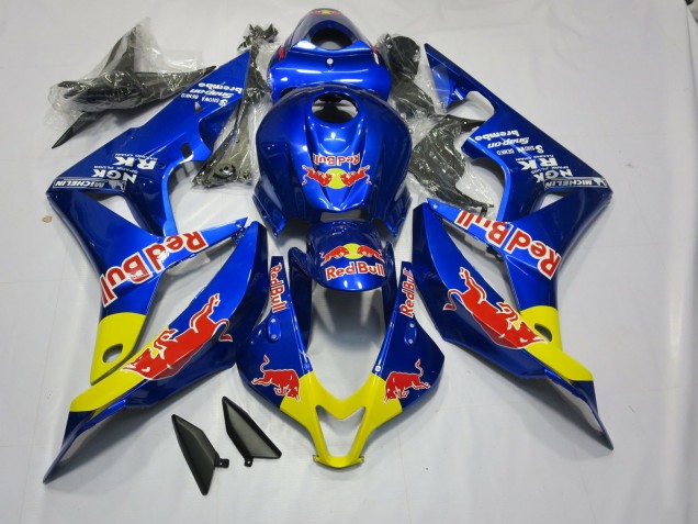07-08 Deep Blue Red Bull CBR600RR Fairings 07-08 Deep Blue Red Bull CBR600RR Fairings
