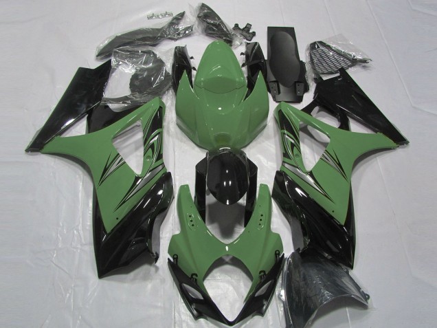 07-08 Forest Green and Black GSXR 1000 Fairings 07-08 Forest Green and Black GSXR 1000 Fairings
