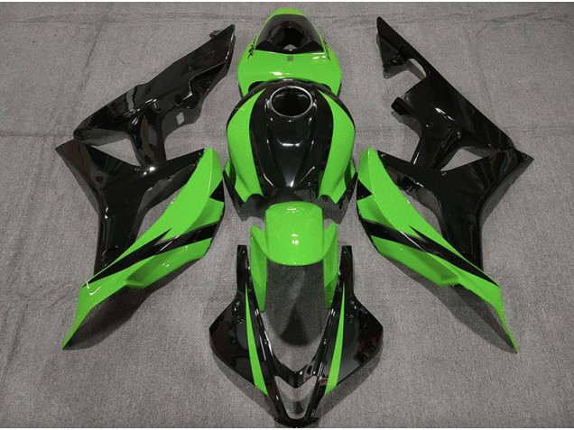 07-08 Gloss Black & Green CBR600RR Fairings 07-08 Gloss Black & Green CBR600RR Fairings