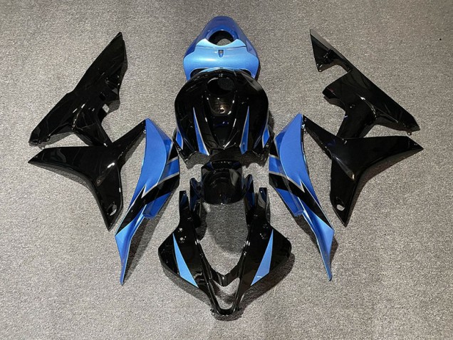 07-08 Gloss Black & Light Blue CBR600RR Fairings 07-08 Gloss Black & Light Blue CBR600RR Fairings