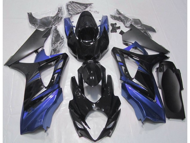 07-08 Gloss Black and Blue GSXR 1000 Fairings 07-08 Gloss Black and Blue GSXR 1000 Fairings
