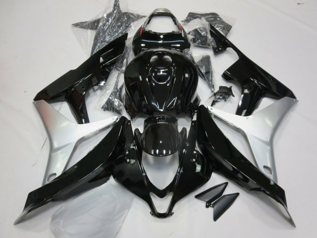 07-08 Gloss Black and Silver CBR600RR Fairings 07-08 Gloss Black and Silver CBR600RR Fairings