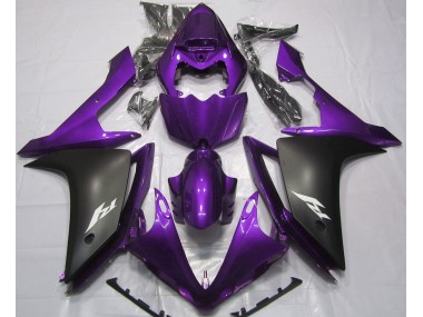 07-08 Gloss Purple and Black R1 Fairings