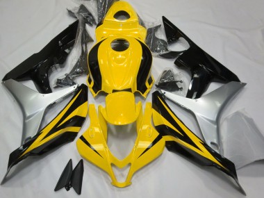 07-08 Gloss Yellow Silver and Black CBR600RR Fairings
