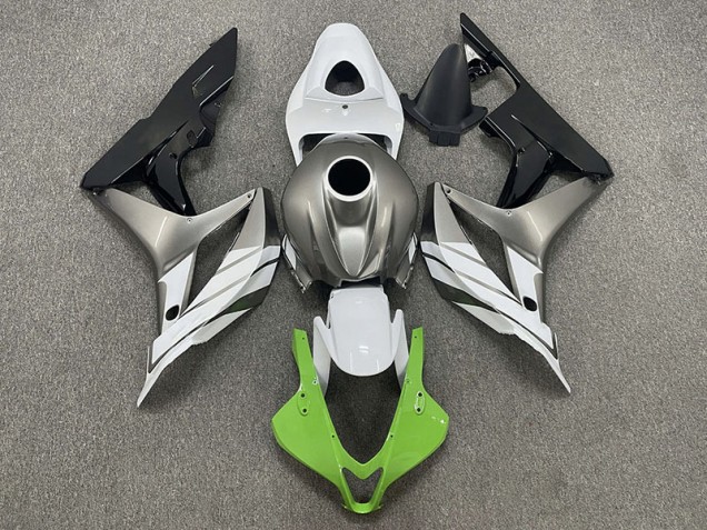 07-08 Green White and Grey CBR600RR Fairings 07-08 Green White and Grey CBR600RR Fairings
