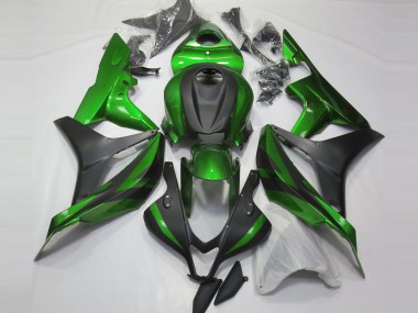 07-08 Green and Matte Black CBR600RR Fairings