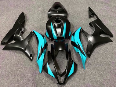 07-08 Matte Black & Cyan Design CBR600RR Fairings