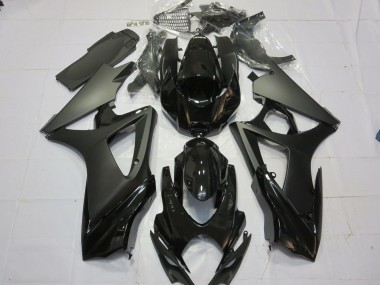 07-08 Matte Black Gloss Black GSXR 1000 Fairings