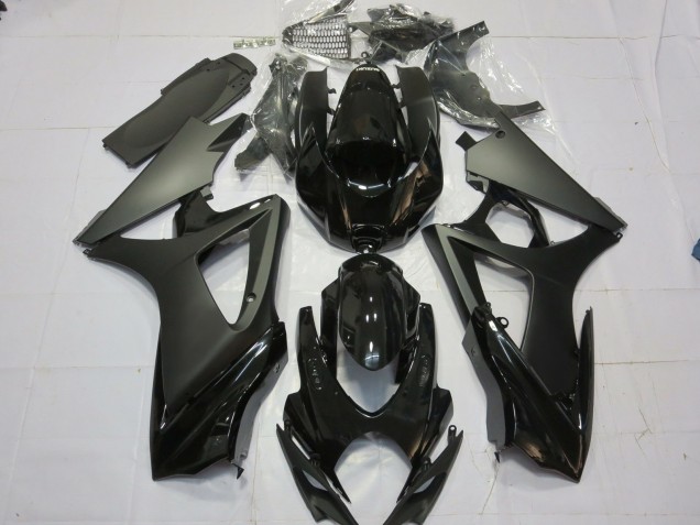 07-08 Matte Black Gloss Black GSXR 1000 Fairings 07-08 Matte Black Gloss Black GSXR 1000 Fairings