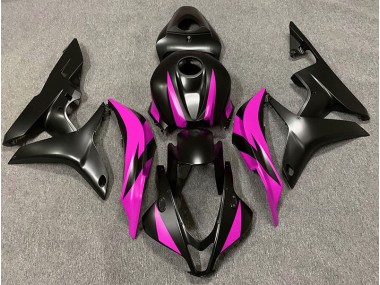 07-08 Matte Black & Pink Design CBR600RR Fairings