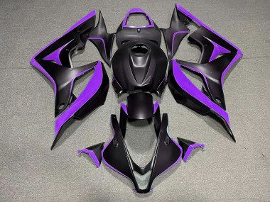 07-08 Matte Black & Purple CBR600RR Fairings