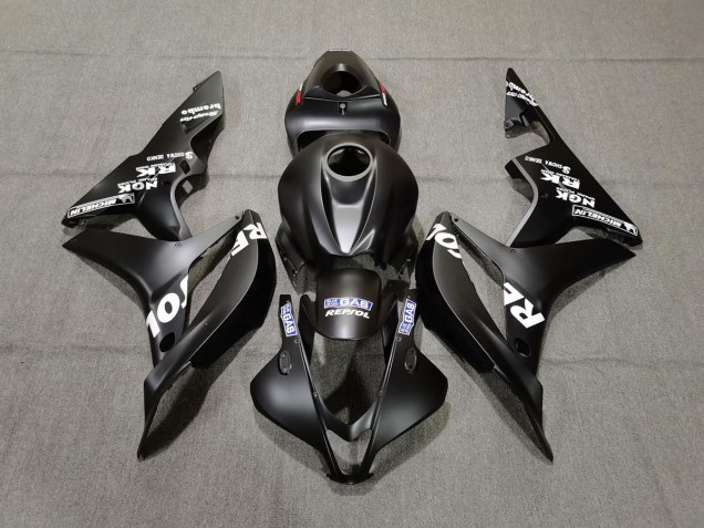 07-08 Matte Black Repsol CBR600RR Fairings 07-08 Matte Black Repsol CBR600RR Fairings