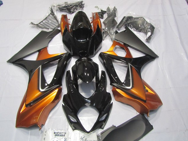 07-08 Orange and Black GSXR 1000 Fairings 07-08 Orange and Black GSXR 1000 Fairings