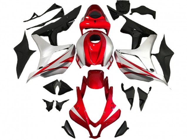 07-08 Red and Silver OEM Style CBR600RR Fairings 07-08 Red and Silver OEM Style CBR600RR Fairings