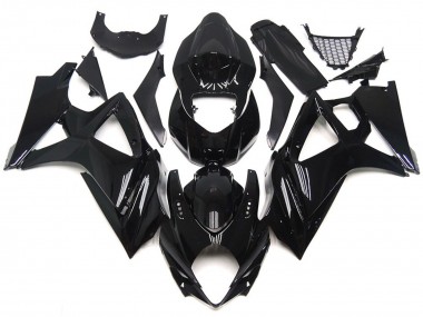 07-08 Slick Gloss Black Style GSXR 1000 Fairings