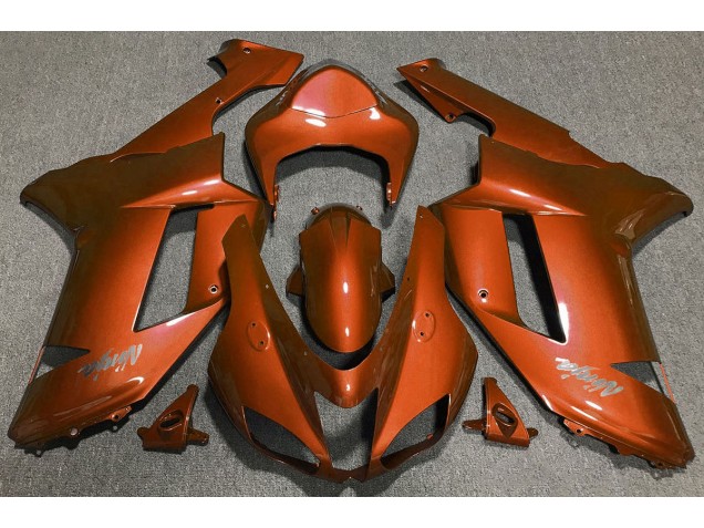 07-08 Tiger Orange ZX6R Fairings 07-08 Tiger Orange ZX6R Fairings