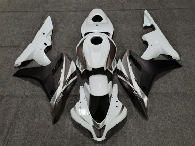 07-08 White Graphite and Black CBR600RR Fairings