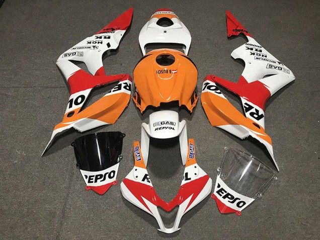 07-08 White Repsol Style CBR600RR Fairings 07-08 White Repsol Style CBR600RR Fairings