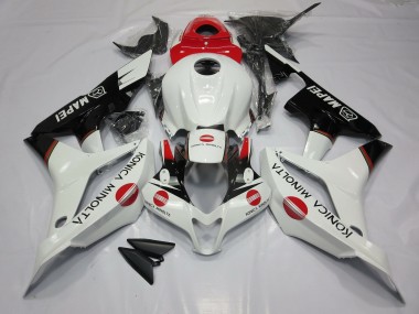 07-08 White and Red KM CBR600RR Fairings