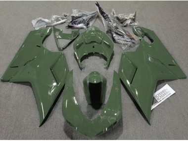 07-14 Army Green Gloss Ducati 848 1098 1198 Fairings