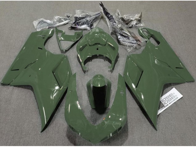 07-14 Army Green Gloss Ducati 848 1098 1198 Fairings 07-14 Army Green Gloss Ducati 848 1098 1198 Fairings