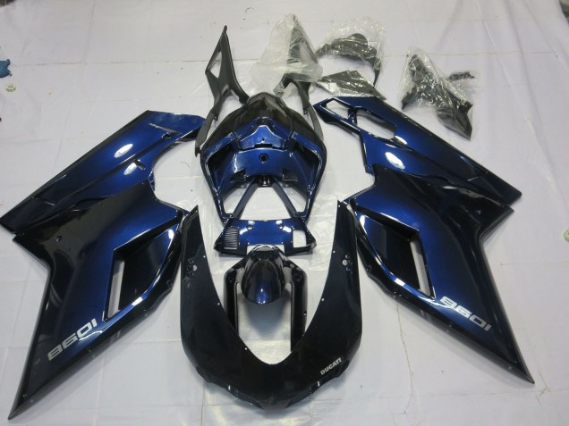 07-14 Deep Blue Ducati 848 1098 1198 Fairings 07-14 Deep Blue Ducati 848 1098 1198 Fairings