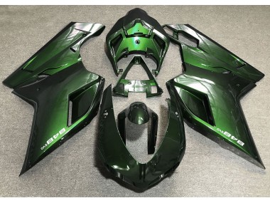 07-14 Deep Green Ducati 848 1098 1198 Fairings