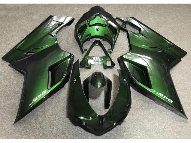 07-14 Deep Green Ducati 848 1098 1198 Fairings 07-14 Deep Green Ducati 848 1098 1198 Fairings